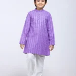 Orchid Printed Cotton Panjabi