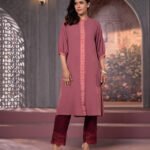WOMENS WOVEN LONG KURTI