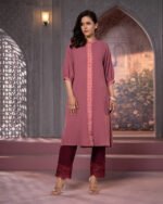 WOMENS WOVEN LONG KURTI (Copy)